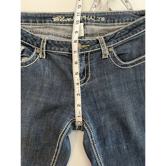 Blue Asphalt, Memphis Low Rise, Women’s Denim Blue Jeans, Size 9 Juniors - Picture 6 of 10